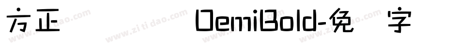 方正玛丽体 简 DemiBold字体转换